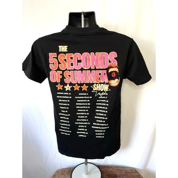 5 Seconds of Summer World Tour 2023 Band Tee Small - Picture 2 of 5